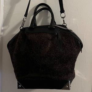 Alexander Wang Emile Fleece-suede Purse